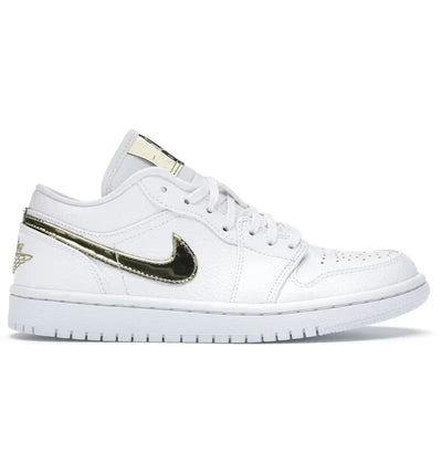 Air Jordan 1 Low White Metallic Gold