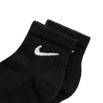 Meias Nike Everyday Cushioned Ankle Socks 3 Pares Preto