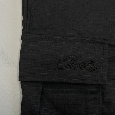 Bermuda Cargo Corteiz Logo Preto