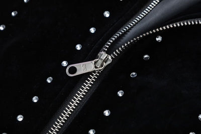 Jaqueta Balenciaga Silver Studs Preta