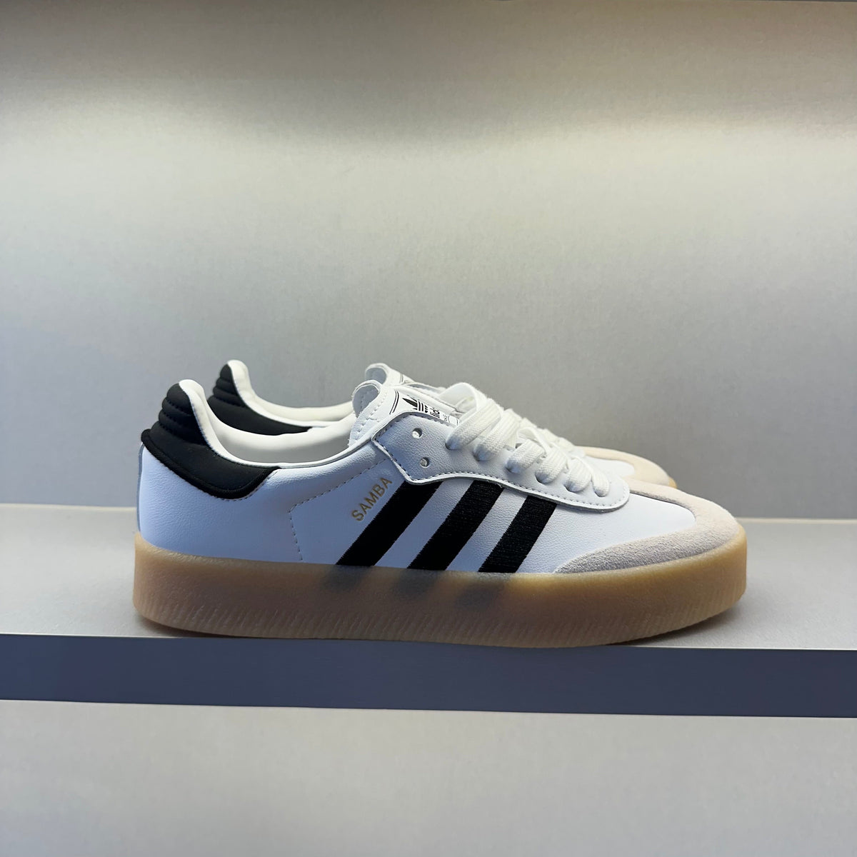 Adidas Sambae Cloud White Metallic Gold (Pronta Entrega)