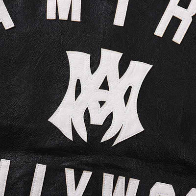 Jaqueta Amiri MA Hollywood bomber Leather Black