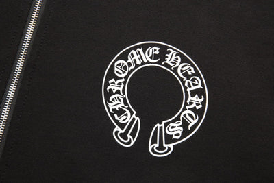 Moletom Chrome Hearts Horseshoe Floral Preto