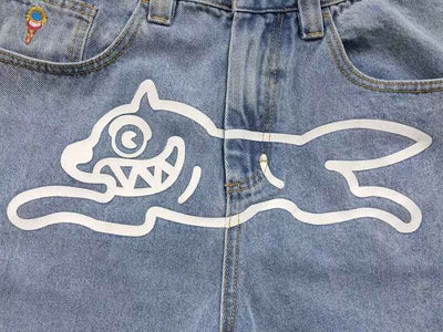 Calça Icecream Check Lined Denim jeans