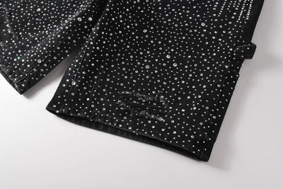 Bermuda Purple Brand Jeans Crystal Black